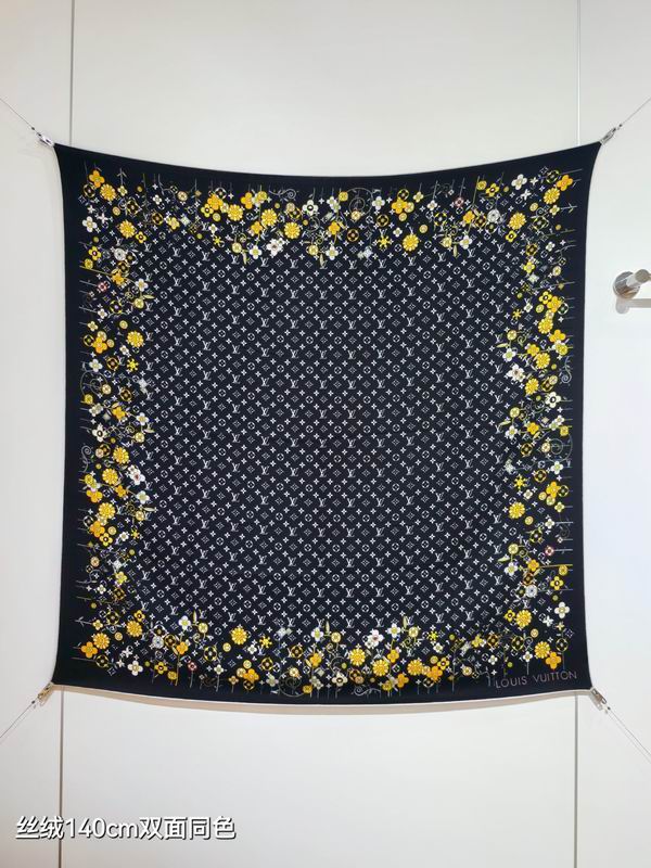 LV scarf 140X140cm 70%羊绒30%真丝 E48 (8)