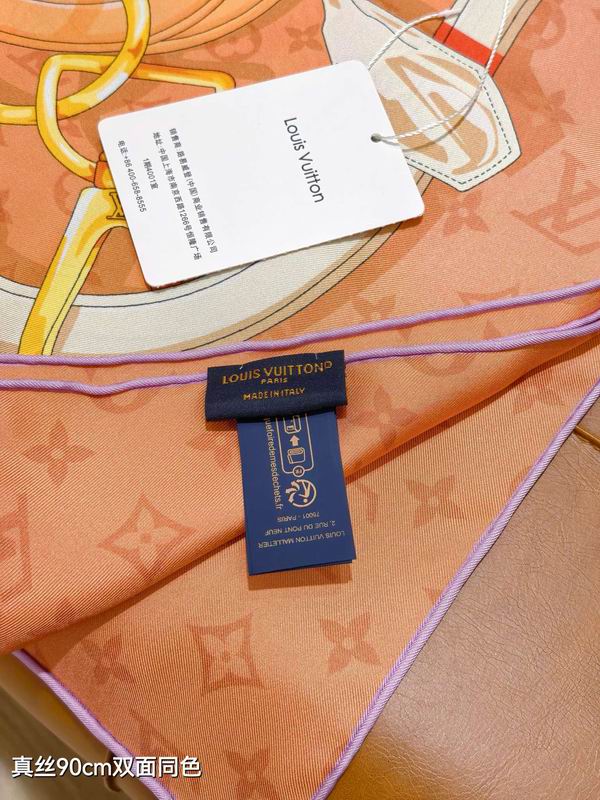 LV silk Scarf 90X90cm E18 (4)
