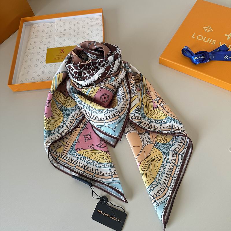 LV silk Scarf 90X90cm hm (163)
