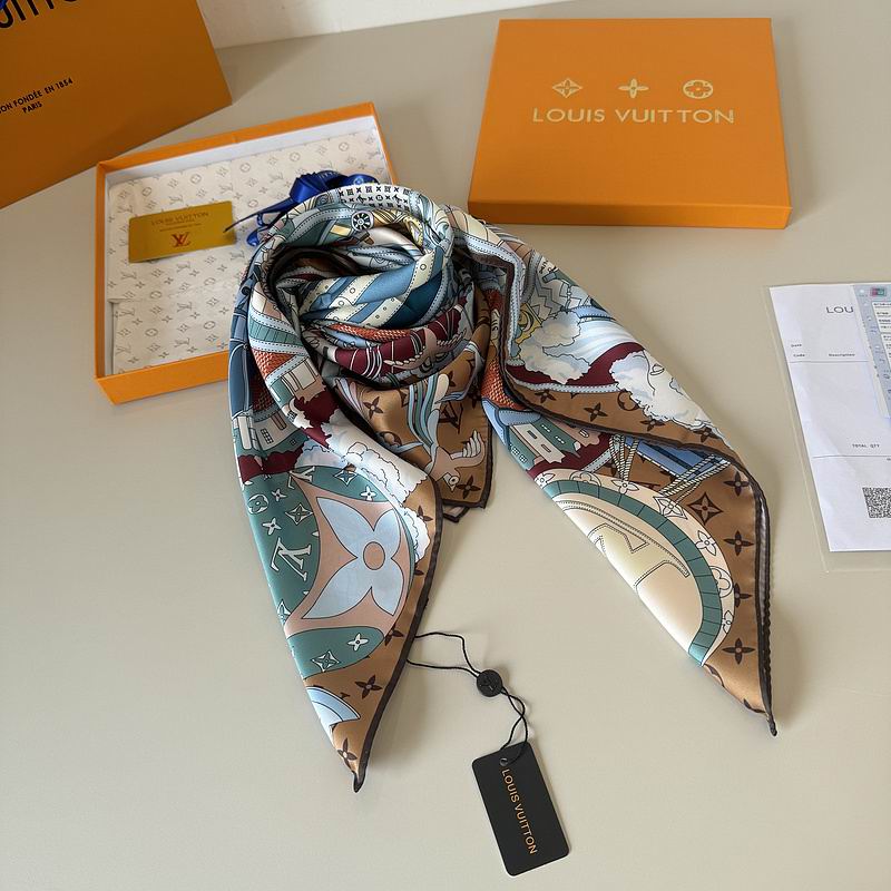LV silk Scarf 90X90cm hm (173)