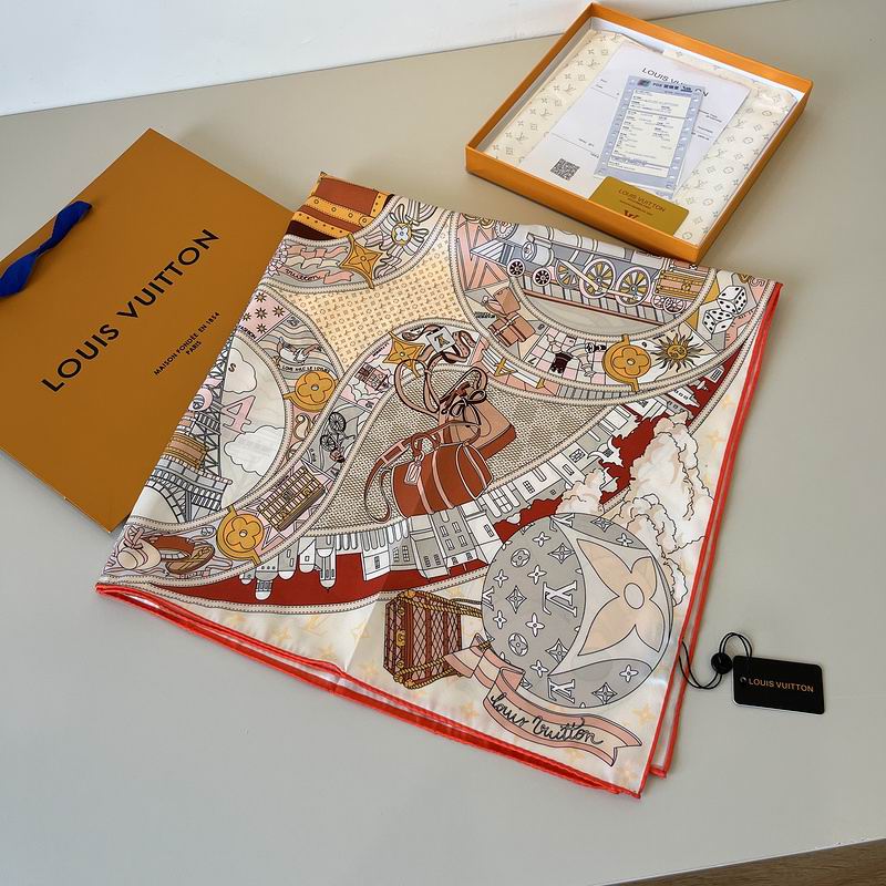 LV silk Scarf 90X90cm hm (178)
