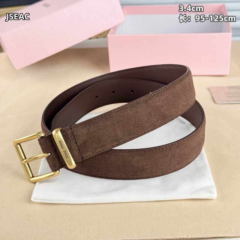 MIumiu belt 34mmX95-125cm 8L (34)