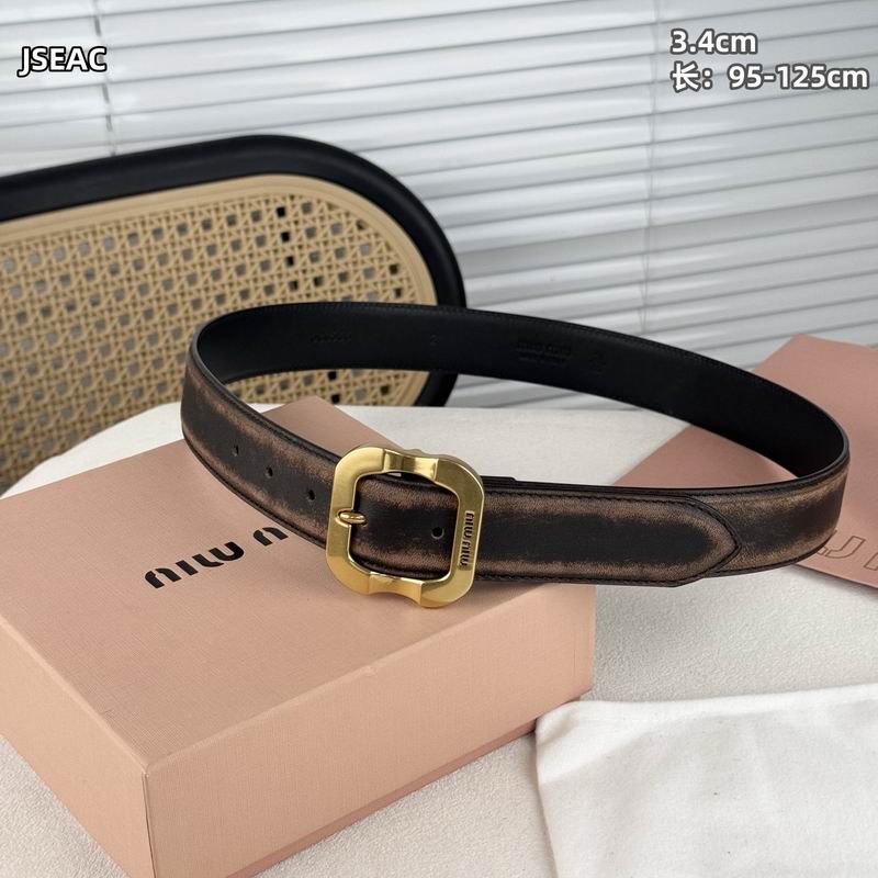MIumiu belt 34mmX95-125cm 8L (36)