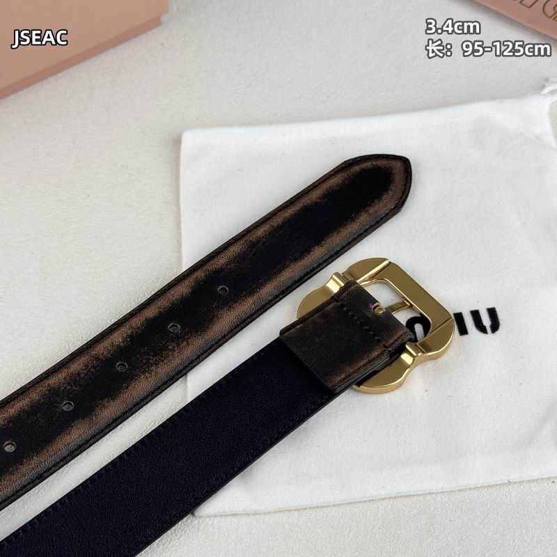 MIumiu belt 34mmX95-125cm 8L (38)
