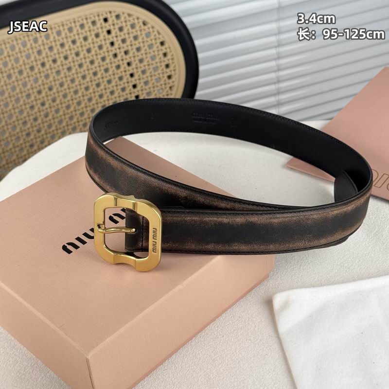 MIumiu belt 34mmX95-125cm 8L (39)