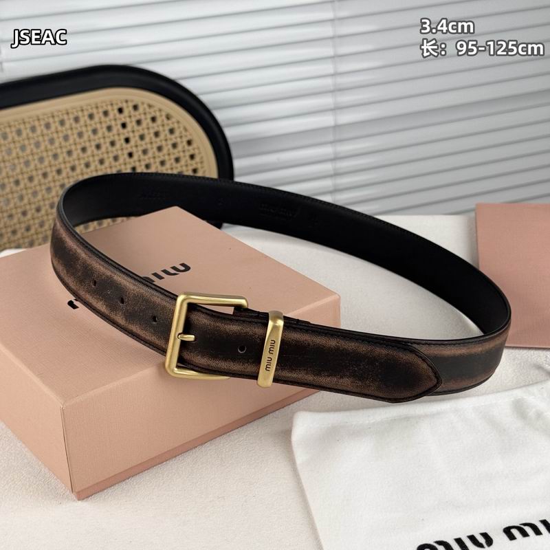 MIumiu belt 34mmX95-125cm 8L (40)