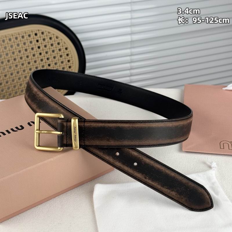 MIumiu belt 34mmX95-125cm 8L (41)