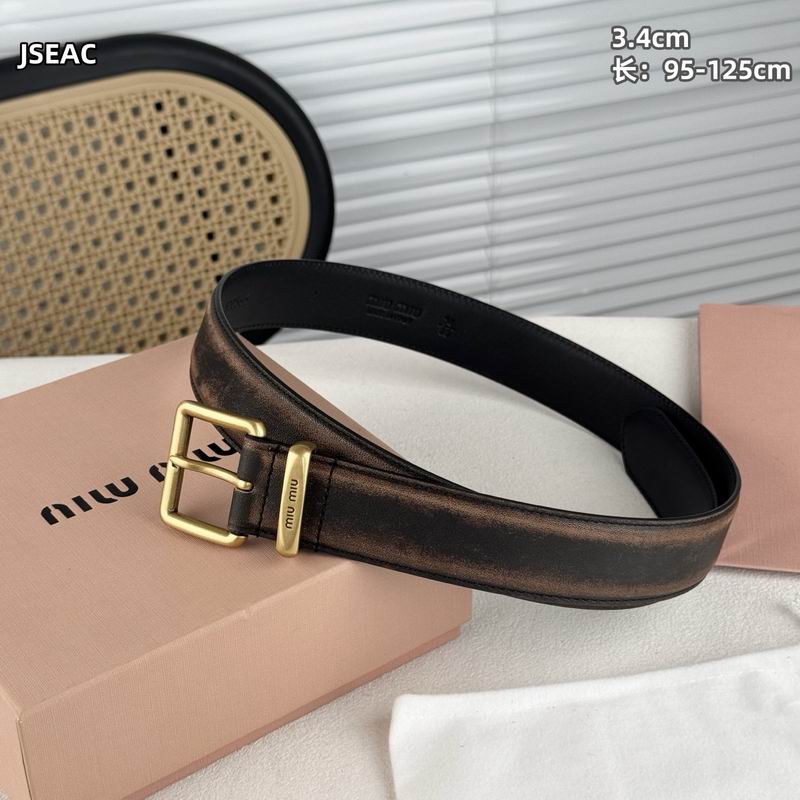 MIumiu belt 34mmX95-125cm 8L (42)