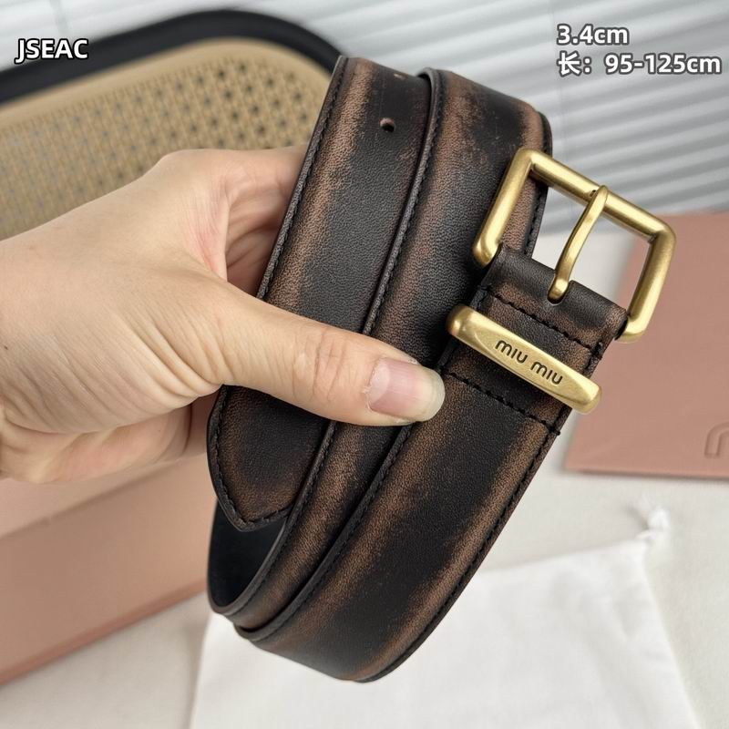 MIumiu belt 34mmX95-125cm 8L (43)