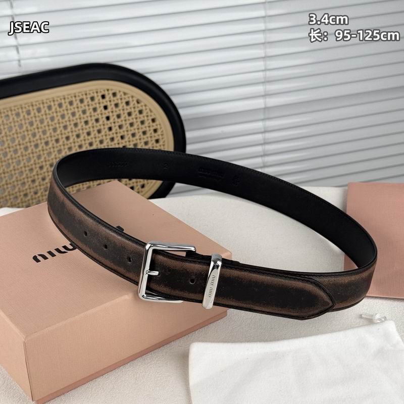 MIumiu belt 34mmX95-125cm 8L (44)