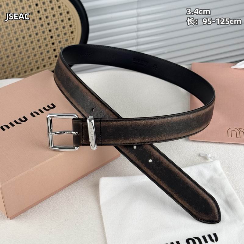 MIumiu belt 34mmX95-125cm 8L (45)