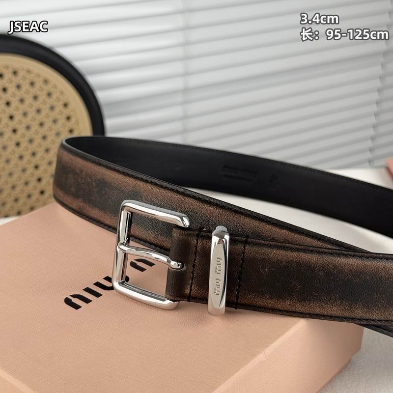 MIumiu belt 34mmX95-125cm 8L (46)