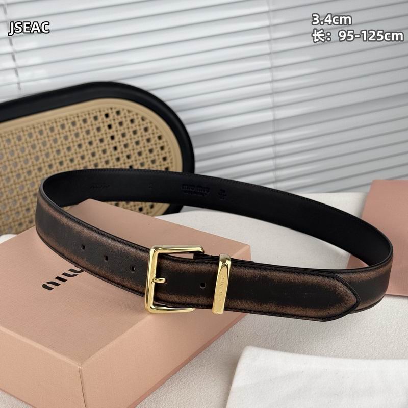 MIumiu belt 34mmX95-125cm 8L (48)