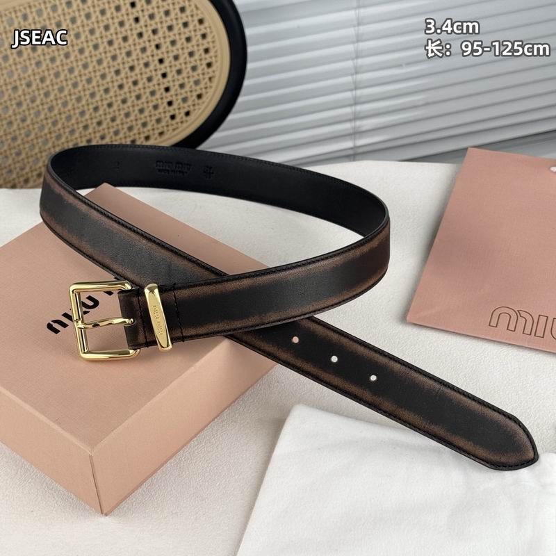 MIumiu belt 34mmX95-125cm 8L (49)