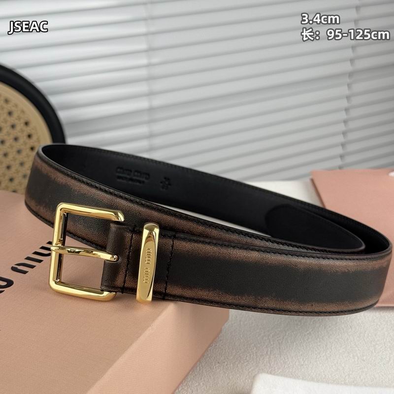 MIumiu belt 34mmX95-125cm 8L (50)