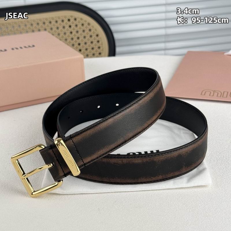 MIumiu belt 34mmX95-125cm 8L (51)