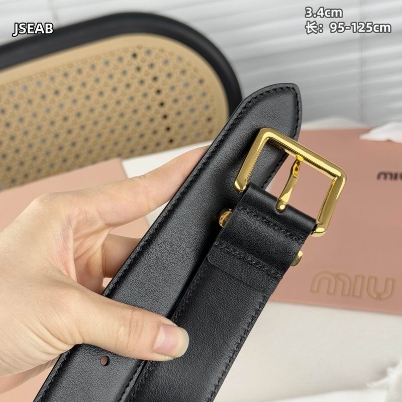 Miumiu belt 34mmX95-125cm 8L (56)