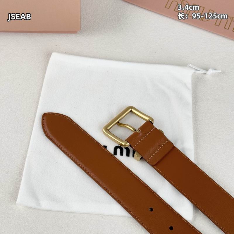 Miumiu belt 34mmX95-125cm 8L (60)