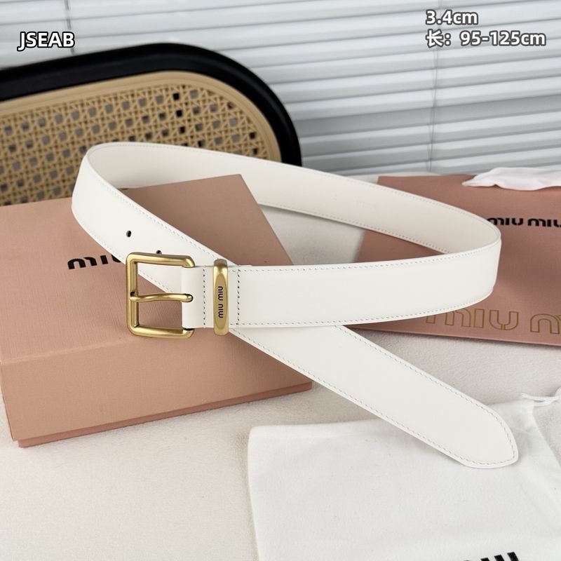 Miumiu belt 34mmX95-125cm 8L (70)