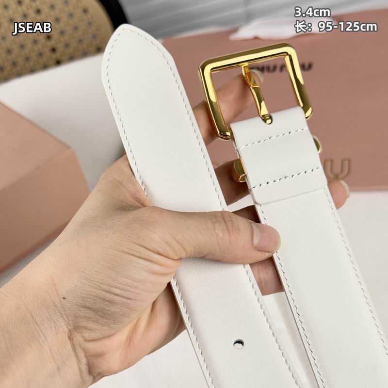 Miumiu belt 34mmX95-125cm 8L (80)