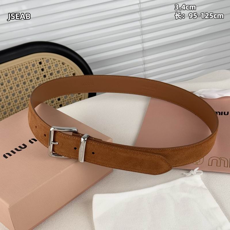 Miumiu belt 34mmX95-125cm 8L (85)
