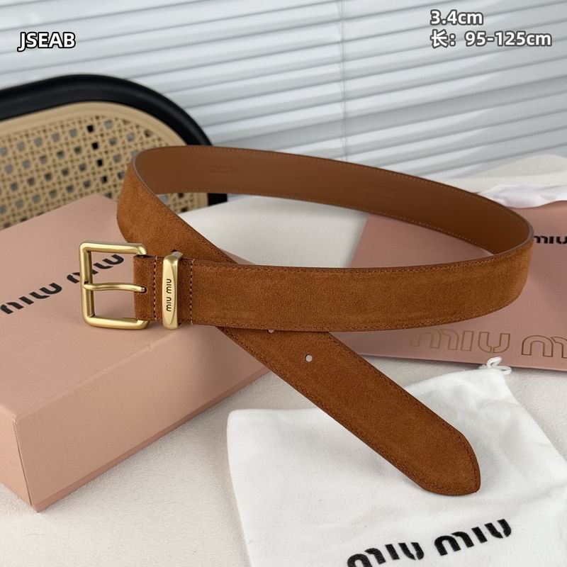 Miumiu belt 34mmX95-125cm 8L (90)