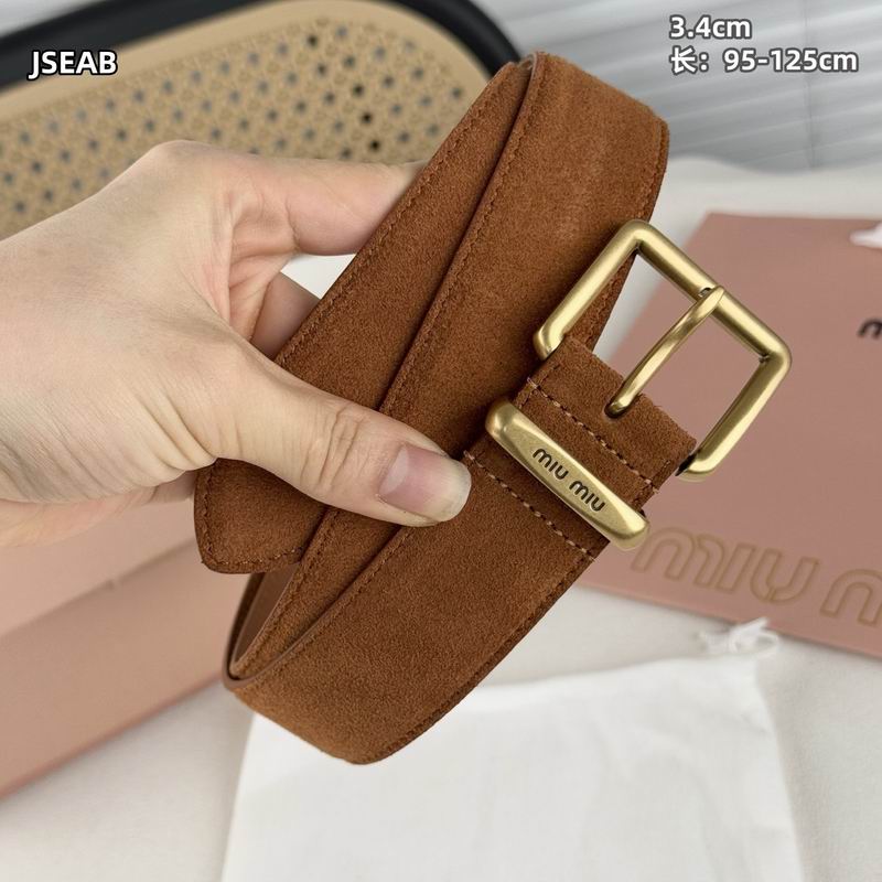 Miumiu belt 34mmX95-125cm 8L (92)