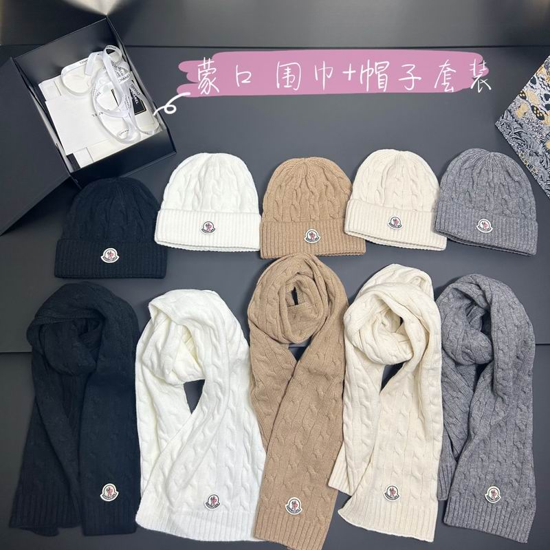 Moncler scarf hat dx (132)