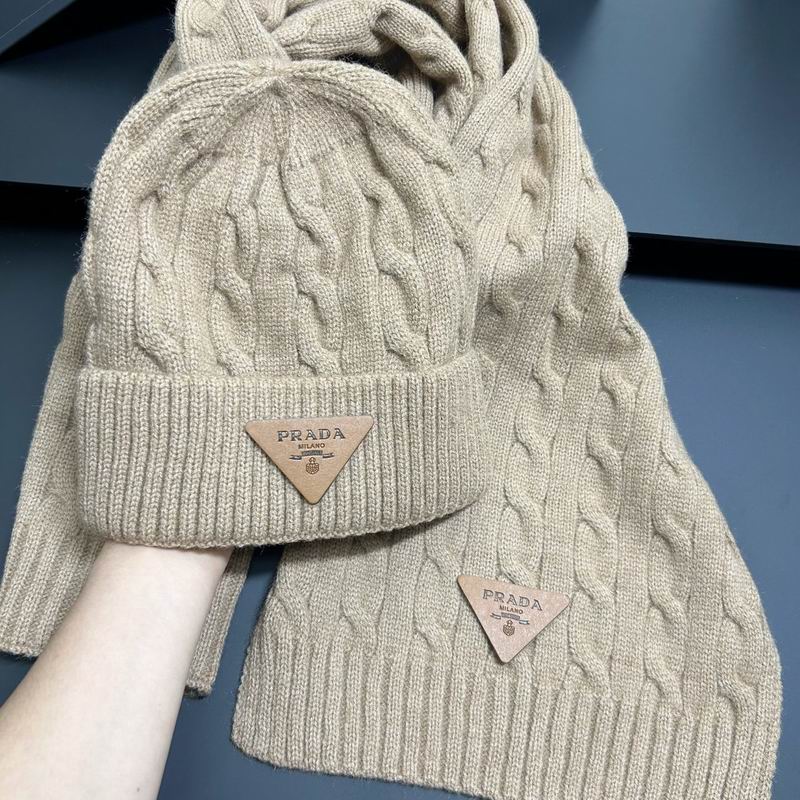 Prada scarf hat dx (124)