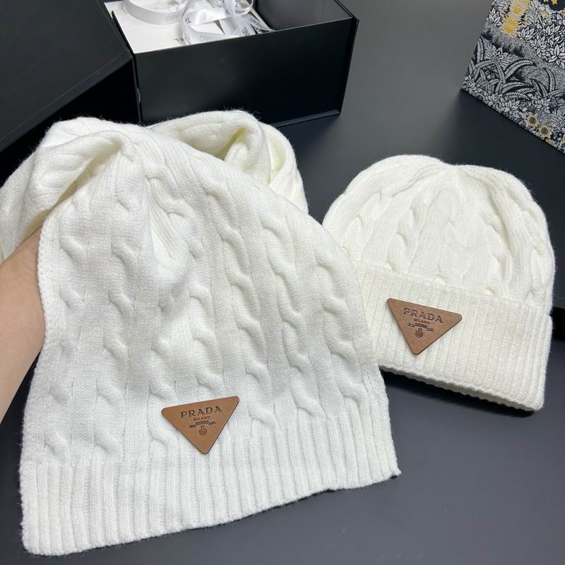 Prada scarf hat dx (126)