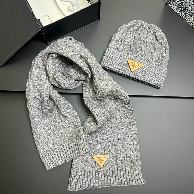 Prada scarf hat dx (128)
