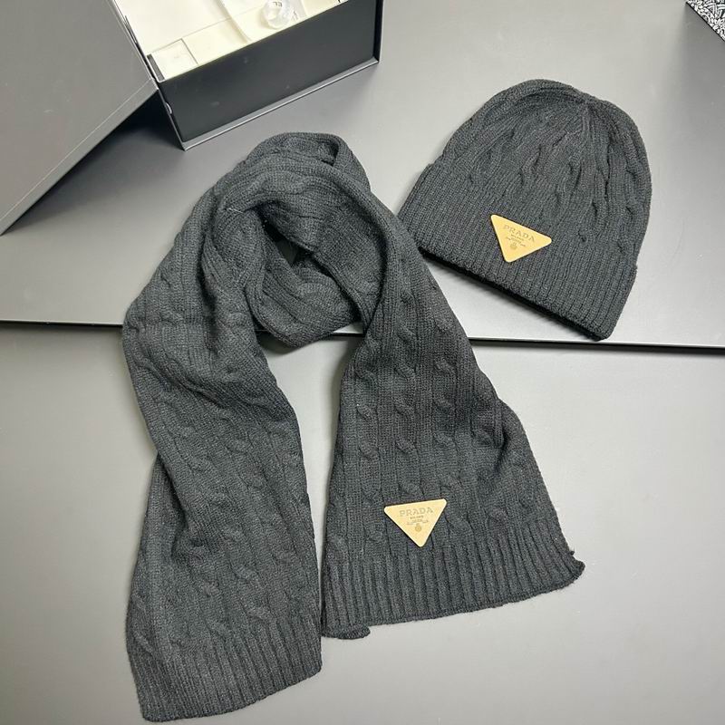 Prada scarf hat dx (129)