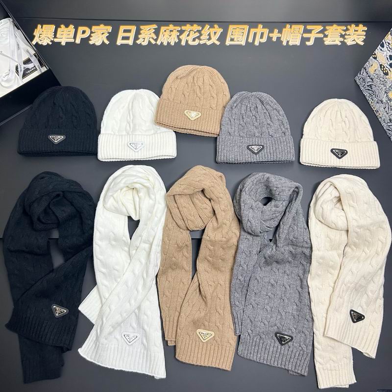 Prada scarf hat dx (176)
