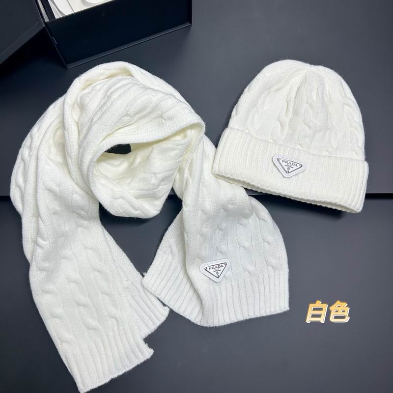Prada scarf hat dx (179)