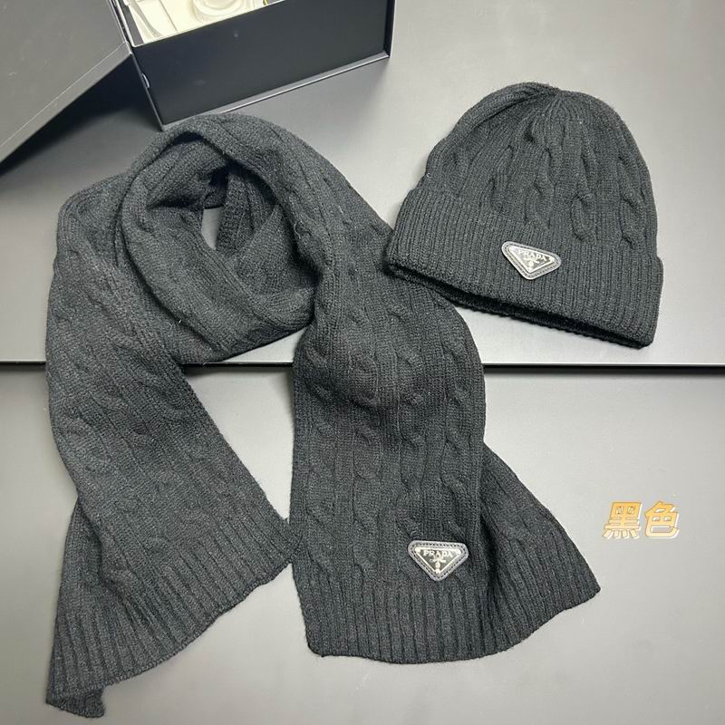Prada scarf hat dx (184)