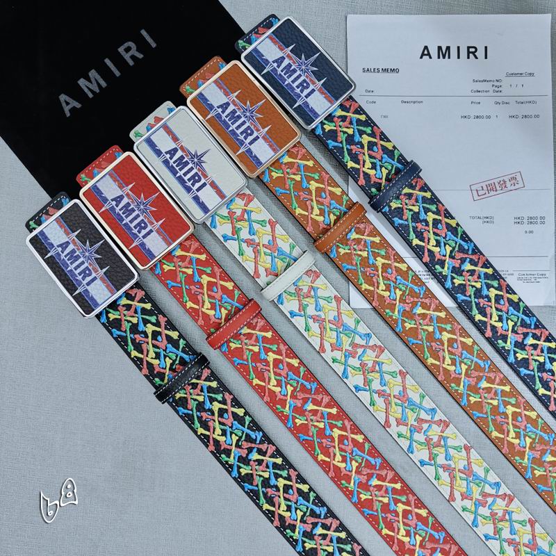 Amiri belt 38mmX90-125cm lb (30)