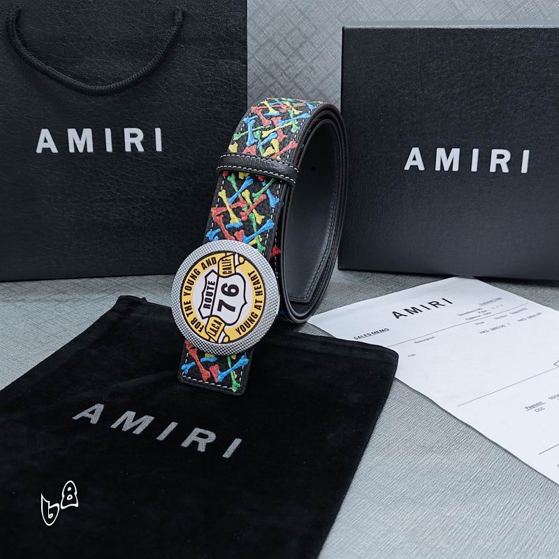 Amiri belt 38mmX90-125cm lb (33)