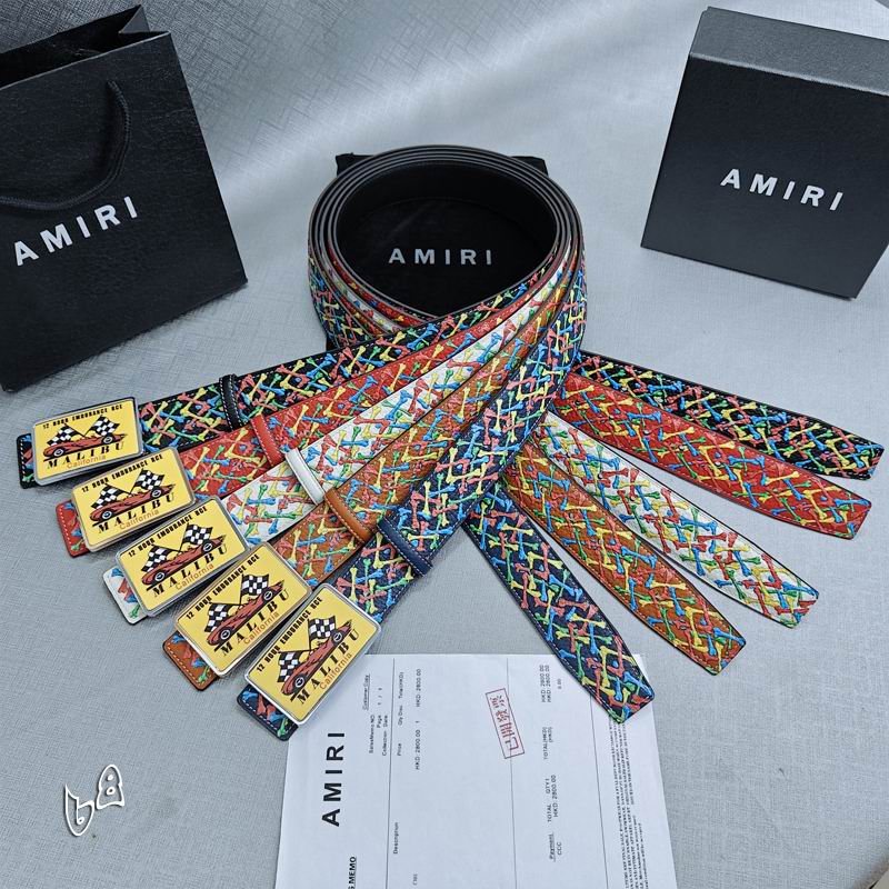 Amiri belt 38mmX90-125cm lb (34)
