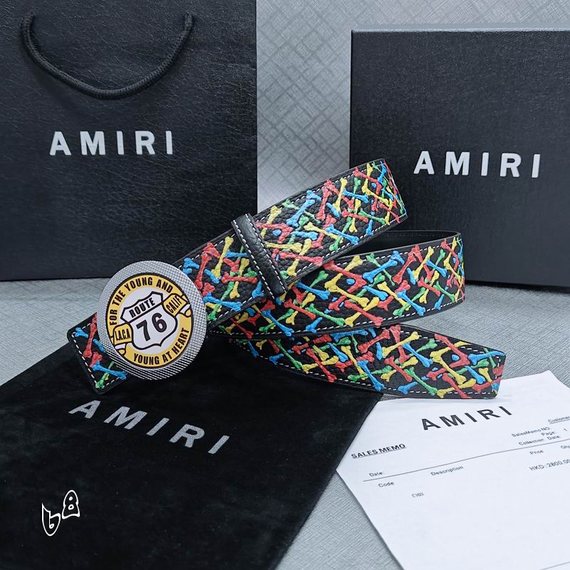 Amiri belt 38mmX90-125cm lb (34)
