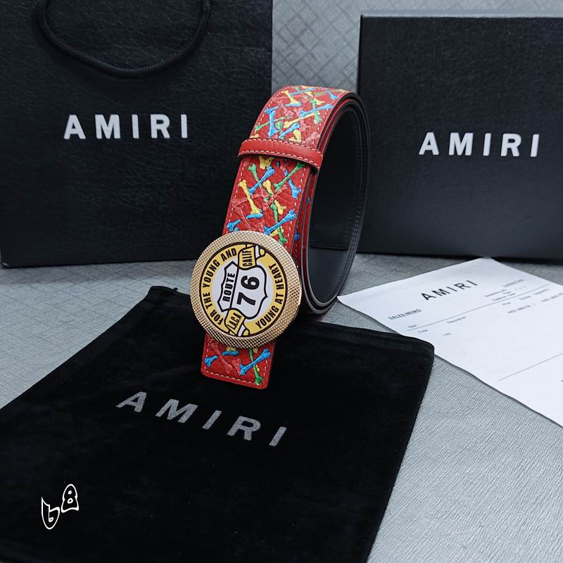 Amiri belt 38mmX90-125cm lb (36)