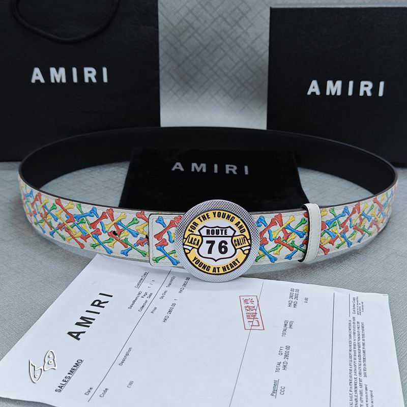 Amiri belt 38mmX90-125cm lb (38)
