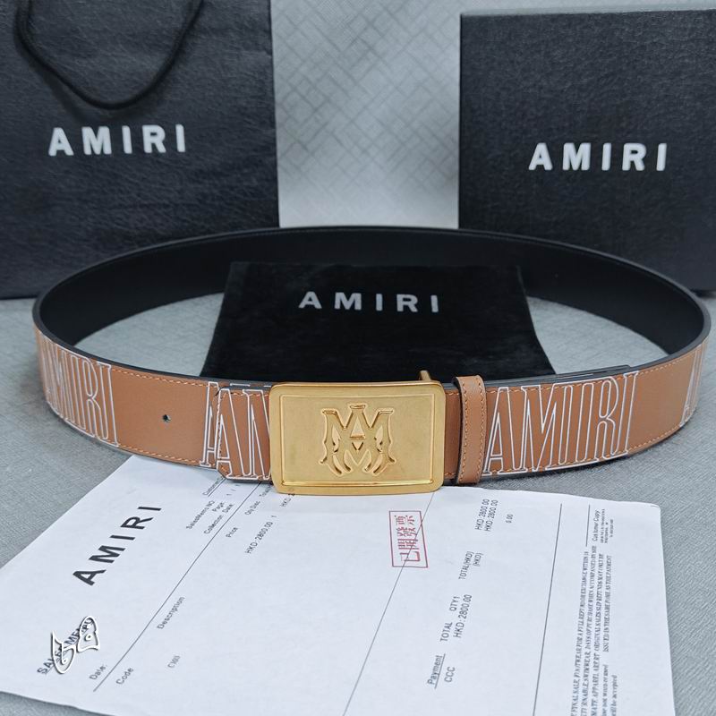 Amiri belt 38mmX90-125cm lb (38)