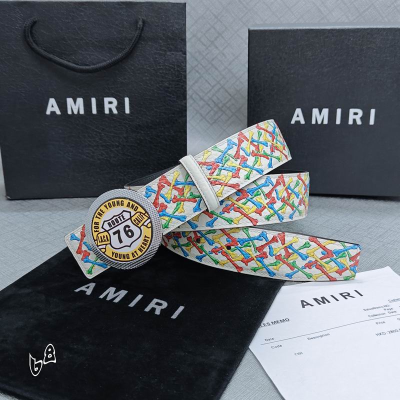 Amiri belt 38mmX90-125cm lb (40)