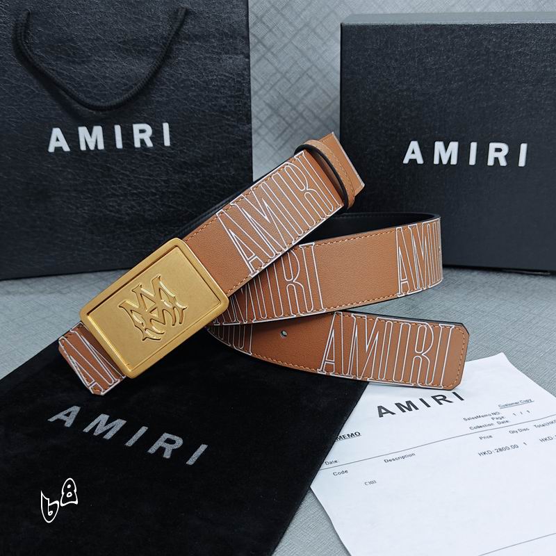 Amiri belt 38mmX90-125cm lb (40)