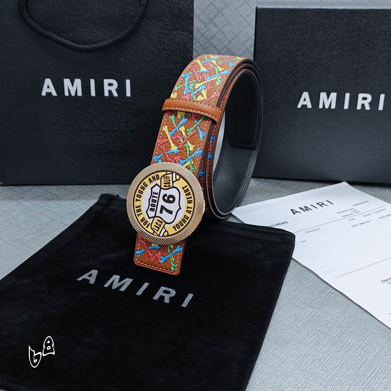 Amiri belt 38mmX90-125cm lb (42)
