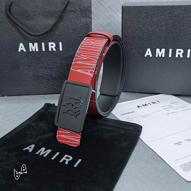 Amiri belt 38mmX90-125cm lb (42)