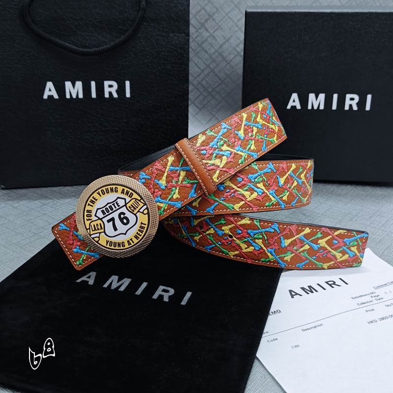 Amiri belt 38mmX90-125cm lb (43)