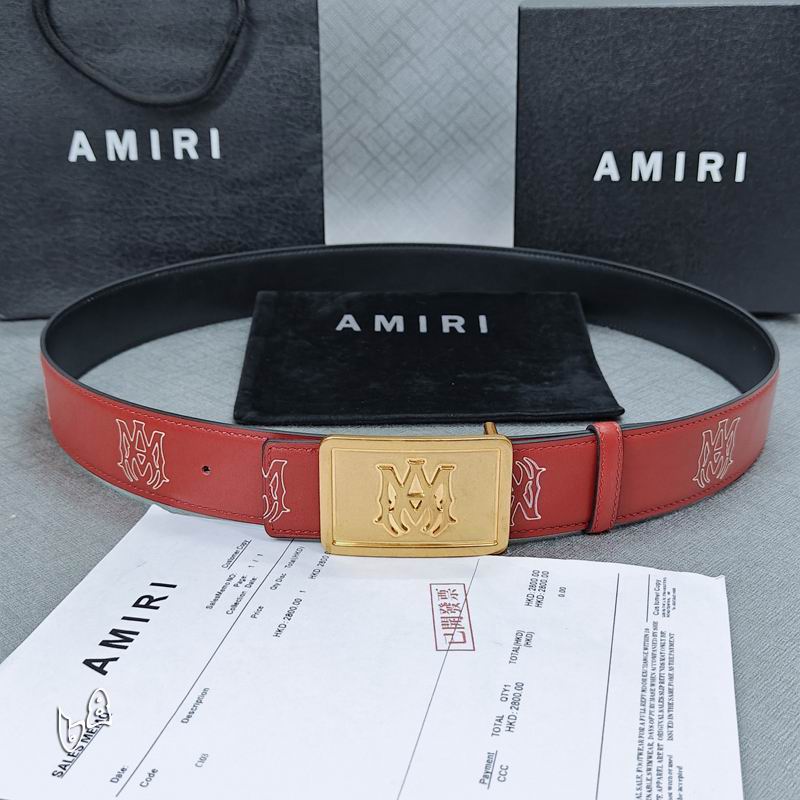 Amiri belt 38mmX90-125cm lb (44)