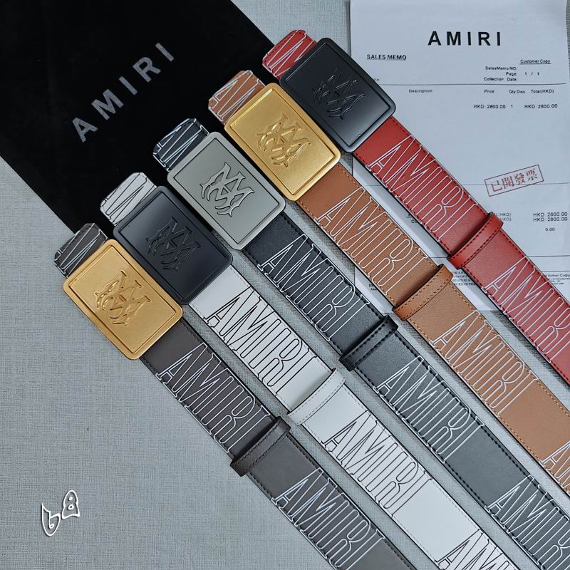 Amiri belt 38mmX90-125cm lb (44)