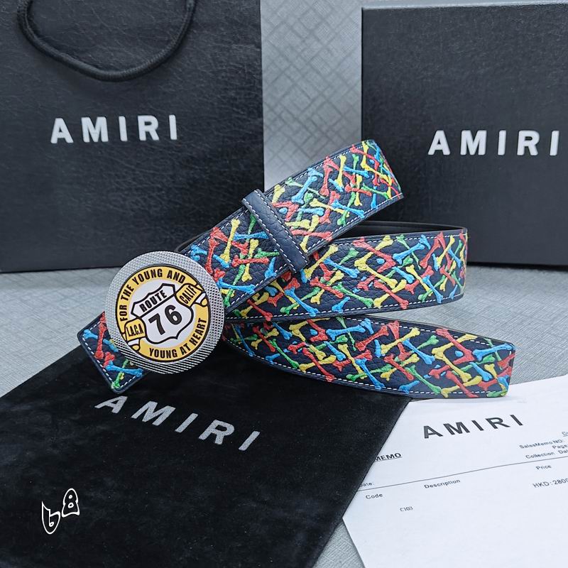 Amiri belt 38mmX90-125cm lb (46)